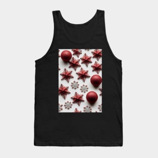 Christmas Seamless Pattern - Snowflakes #7 Tank Top